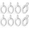 8Pcs Brass Spring Gate Rings KK-BBC0028-43P-7