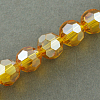 Electroplate Glass Beads Strands EGLA-R016-2mm-16-1