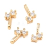Brass Micro Pave Cubic Zirconia Charms KK-H538-19B-G-1
