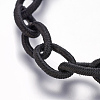 1Strand Black Tone Handmade Silk Cable Chains Loop X-NFS037-01-2