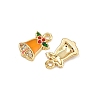 Brass Micro Pave Cubic Zirconia Charms LS-KK-Z129-01G-02-2
