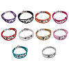 SUPERFINDINGS 10Pcs 10 Colors Interchangeable Alloy Snap Button Bracelet Making MAK-FH0001-15-1