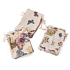 15Pcs 3 Styles Butterfly Printed Polycotton(Polyester Cotton) Packing Pouches Drawstring Bags ABAG-TA0002-14-2
