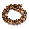 Heated Natural Citrine Beads Strands X-G-C293-A04-8mm-4