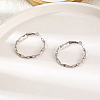304 Stainless Steel Hoop Earrings for Women AB1696-1-2