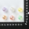 30Pcs Rainbow Iridescent Plating Acrylic Beads TACR-CJ0001-52-7