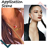 30Pcs Iron Ball Chain Necklace Making MAK-SP0001-08G-5