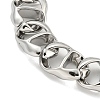 Non-Tarnish 304 Stainless Steel Twisted Chain Bracelets for Women BJEW-A017-02P-2