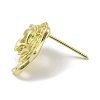 Brass Stud Earring Findings KK-R154-05G-2
