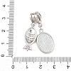 Brass Micro Pave Cubic Zirconia Pendants KK-Z151-07P-3
