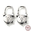 925 Thailand Sterling Silver Lobster Claw Clasps STER-D003-15AS-3