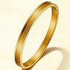 304 Stainless Steel Grooved Cuff Bangles WG866B9-02-1