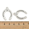 Tibetan Style Alloy Horseshoe Pendants LS-TIBEP-23708-AS-RS-2