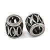 Retro Hollow 304 Stainless Steel European Beads STAS-B071-16AS-1