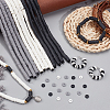 12Strand 3 Color Flat Round Handmade Polymer Clay Beads CLAY-PH0001-70-2