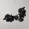 Polyester with Rhinestone Iron on/Sew On Patches PATC-WH20002-02A-1