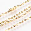 304 Stainless Steel Ball Chain Necklace MAK-R012-02G-1