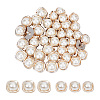  40Pcs 2 Style 1-Hole ABS Plastic Imitation Pearl Shank Buttons BUTT-NB0001-56-1