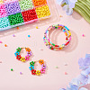 2400Pcs 15 Colors Opaque Baking Paint Glass Beads DGLA-TA0001-25-8