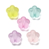 Frosted Transparent Acrylic Beads X-OACR-A032-31-1
