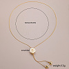 Elegant Hollow Flower Y-Shaped Chain Pendant Lariat Necklaces for Autumn/Winter RX2303-4-2