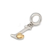 Brass European Dangle Charms KK-Z097-01I-GP-2