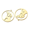 201 Stainless Steel Pendants SA-CBA49C1-07G-2