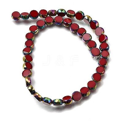 Electroplated Transparent Glass Beads Strands GL-CBA98F0-06C-04-1