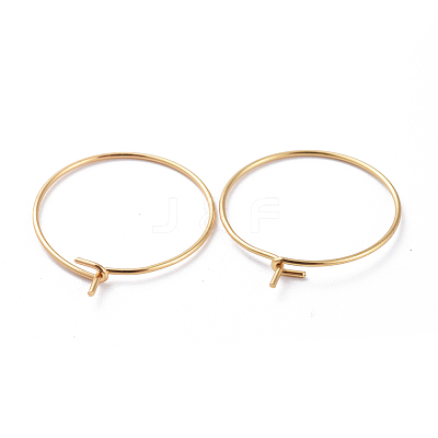 316 Surgical Stainless Steel Hoop Earring Findings A-STAS-J025-01B-G-1