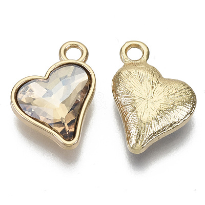 Glass Rhinestone Pendants X-GLAA-N038-13B-1