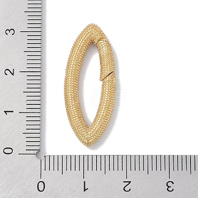 Rack Plating Brass Micro Pave Cubic Zirconia Twister Clasps KK-NH0002-09G-01-1