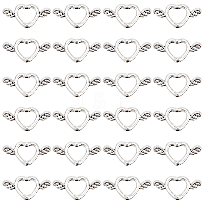 80Pcs Tibetan Style Alloy Bead Frame FIND-SC0011-46-1