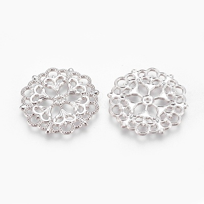 Tibetan Style Filigree Joiners Links TIBE-A11623-P-LF-1