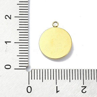 Ion Plating(IP) 304 Stainless Steel Pendants STAS-B058-19G-02-1