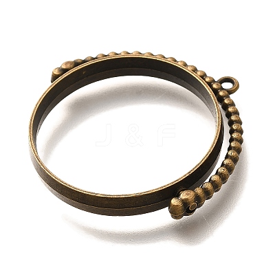 Alloy Open Back Bezel Pendants PALLOY-I223-01AB-1