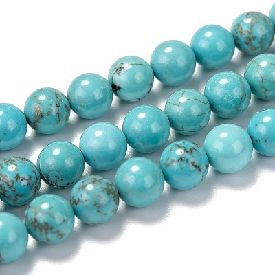Natural Magnesite Beads Strands G-TAC0001-03B-1
