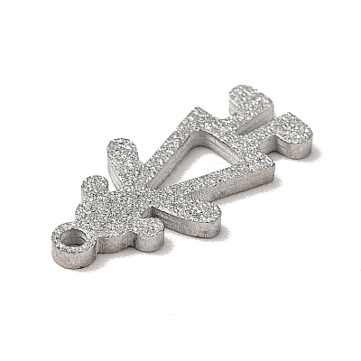 Non-Tarnish 304 Stainless Steel Textured Pendants STAS-J040-06B-P-1