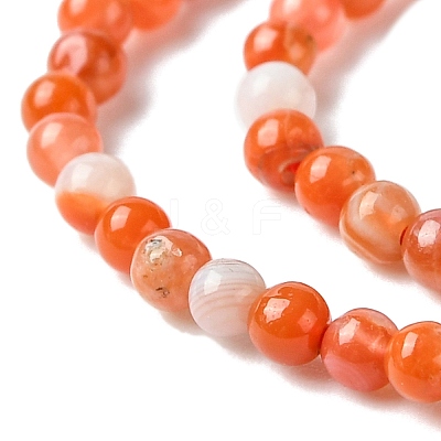 Natural South Red Agate Beads Strands G-B090-A04-01-1
