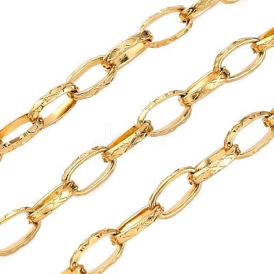 304 Stainless Steel Textured Cable Chains STAS-P386-10G-1