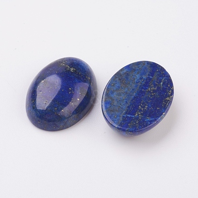 Natural Lapis Lazuli Flat Back Cabochons X-G-G741-30x40mm-15-1