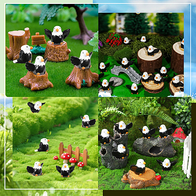 20Pcs Resin Eagle Display Decorations DJEW-SP0001-41-1