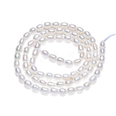 Natural Cultured Freshwater Pearl Beads Strands PEAR-N012-03F-1