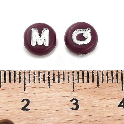 Opaque Acrylic Beads OACR-H046-02F-1