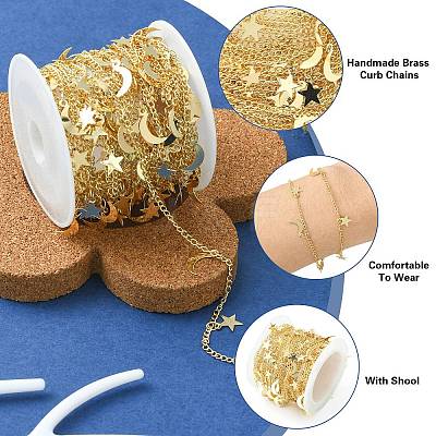 Handmade Brass Curb Chains CHC-CJ0001-37-1