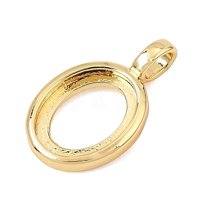 Brass Pendant Cabochon Settings KK-CBA968C-03G-03-1