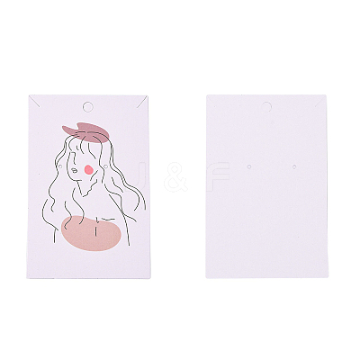 Rectangle Cardboard Earring Display Cards CDIS-P004-16A-01-1