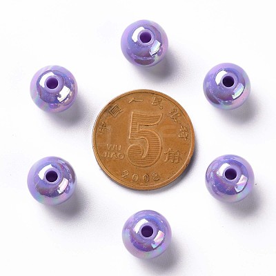 Opaque Acrylic Beads MACR-S370-D10mm-SS2114-1