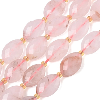 Natural Red Hematoid Quartz/Ferruginous Quartz Beads Strands G-A295-A07-01-1