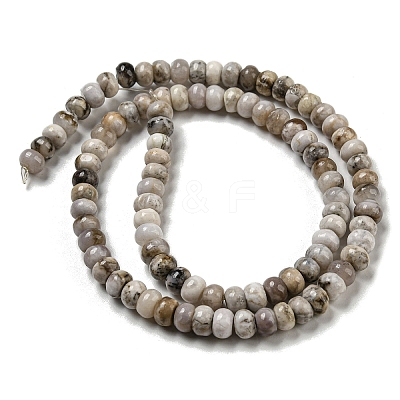 Natural Bamboo Leaf Agate Beads Strands G-H305-A02-01-1