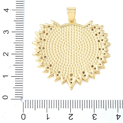 Brass Micro Pave Clear Cubic Zirconia & Resin/Natural White Shell/Synthetic Turquoise/Synthetic Malachite Pendants CU-CBA6938-08G-1